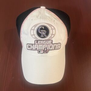 Vintage New Era Colorado Rockies 2007 League Champions Hat